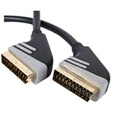 Electronics : 20m HQ Scart Cable Fully Wired 21 pin 24k Gold Plated