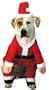 Santa Claws Christmas Holiday Dog Costume - Medium