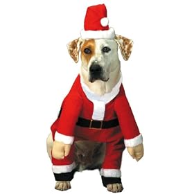 Santa Claws Christmas Holiday Dog Costume Size Small