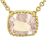 Vera Wang Twisted Wire Candy Pendant with Morganite