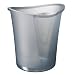 Leitz 52040092 Papierkorb Allura 18 Liter, Polystyrol, rauch transparent