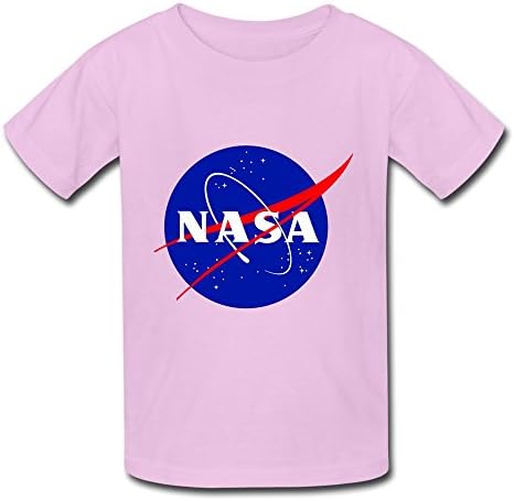 NASA Fashion Unisex-Baby Short Tee Shirt Graphic Pink