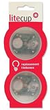 Litebase, red LED for Litecup (no spill/glow in the dark cup) - NEW!!!