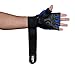 Brawn Fit Soft Leather Weight Lifting Gloves - with Wrist Support, Best Gym Equipment for Men & Women, Pullup Exercise Training, Padded Power Design, Weighted Barbell Workout, Fingerless Pro Gear
