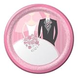 Bride To Be (Bride & Groom) 10 1/4 Inch Paper Dinner Plates Party Supply