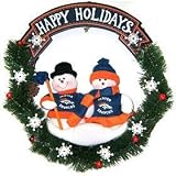 Denver Broncos 20" Team Snowman Wreath