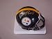 Santonio Holmes Hand Signed Autographed Pittsburgh Steelers Riddell Football Mini Helmet