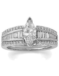 Ann Harrington Jewelry 14k White Gold 3/4 Ct Tw Diamond Ring Enhancer