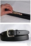 TRESOR GÜRTEL GELDGÜRTEL ECHT LEDER MONEY BELT Gr. 95cm