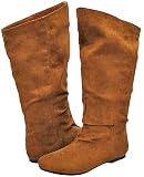 Qupid Neo-35 Rust Suede Women Boot