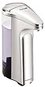 simplehuman Sensor Pump for Soap or Sanitizer, Brushed Nickel, 13-Ounce