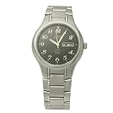 エルジン オールチタン ソーラー 天然ダイヤモンド入り 蓄光インデックス ウォッチ BK/M FK1321T-B-M