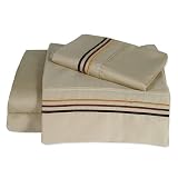 Croscill Cappuccino 310 Thread Count Embroidered Sheet Set