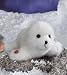 Toys : Slick 8" White Baby Harp Seal Stuffed Animal with Barking Sound By Bearington Collection