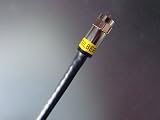 75 Ft RG6 18AWG Coaxial Cable With Gilbert "F" Compression Connectors Black