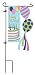 Happy Birthday Sculpted Artistic Blend Garden Size Flag