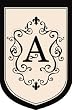 Monogram Estate Size Flag - A