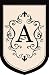 Monogram Estate Size Flag - A