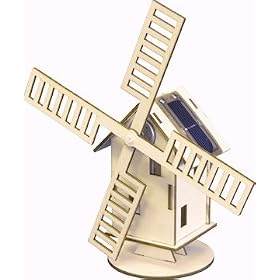 Wooden Toy Solar Wind Mill Kit Wooden Toy Solar Wind Mill Kit