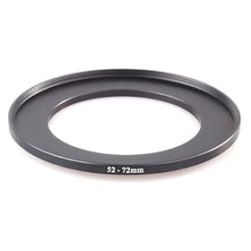 Replacement 52mm-72mm Step Up Filter Ring Stepping Cameras Filter Lens Adapter