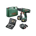 BOSCH Perceuse-visseuse sans fil � percussion PSB 18 LI-2 Power4All - livr�e avec 2 batteries, 1 chargeur + 51 accessoires