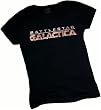 Battlestar Galactica Logo Crop Sleeve Fitted Juniors T-Shirt