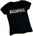 Battlestar Galactica Logo Crop Sleeve Fitted Juniors T-Shirt
