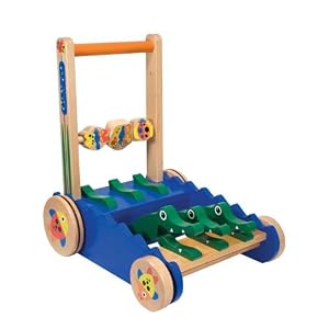 Wooden Chomp and Clack Alligator Push Toy