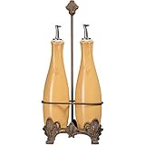 Venetian Scroll Saffron Oil & Vinegar Cruet