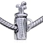Golf Club Bag Bead Fits Pandora Charm Bracelet