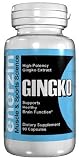 GINGKO - 90 Capsules 60mg Ginkgo Biloba Supports Healthy Brain and Memory Function