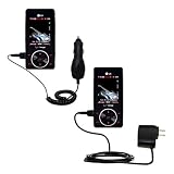 Essential Kit for the LG Chocolate - includes Car and Wall Charger with Rapid Charge Technology - Gomadic Brand w/ TipExchange Technology