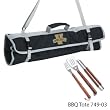 Vanderbilt Commodores 3 Piece BBQ/Tailgate Tool Set w/Tote - Black w/Digital Print