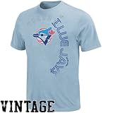 MLB Majestic Toronto Blue Jays Robust Rookie Modern Fit T-Shirt - Light Blue