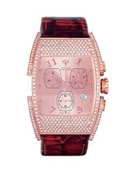 Aqua Master Mens or Womens Bicycle Diamond Watch, 3.25 ctw in Rose