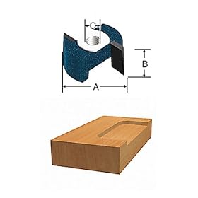 BOSCH 85249M 1 2-Inch Diameter 33 64-Inch Cut Carbide Tipped Hinge Mortising Router Bit 1... by Bosch