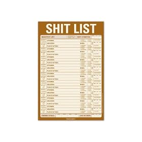 Shit List Notepad