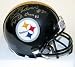 Rocky Bleier Autographed/Hand Signed Pittsburgh Steelers Mini Helmet with 4X SB Champs Inscription