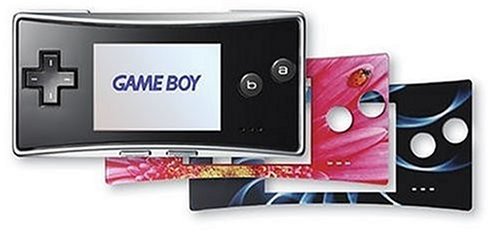 Game Boy Advance Micro Silver (includes Black, Ladybug, Blue Swirl Faceplates)