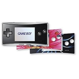 Game Boy Advance Micro Silver (includes Black, Ladybug, Blue Swirl Faceplates)