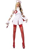 Sexy Nurse Costume Long Sleeve Nurse Uniform Nurses Hat