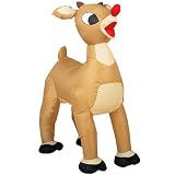 Gemmy 16273-50 Airblown Inflatable - Rudolph the Red Nosed Reindeer, 4 Feet Tall