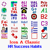 HiRes Success Habits Icon Collection for Agendus/Datebk5/MonthPlanner/SplashID
