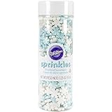 Wilton 710-2094 Sprinkles Pearlized Snowflakes Sprinkles