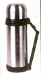 Thermos Stainless Steel Vacuum Bottle 1.5 Liter / 50 Ounces Hot or Cold Carafe with Folding Handle and Shoulder Strap