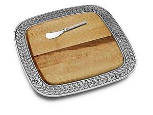 Wilton Armetale 377584 Laurelberry Square Serving Tray with Cheeseboard 14-in. by Wilton Armetale