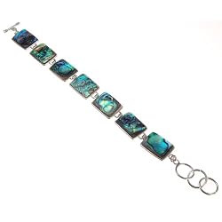 Rectangle Abalone Toggle Fashion Bracelet