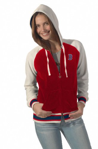 Boston Red Sox Women's Velour Cheer Hoodie from Touch by Alyssa Milano