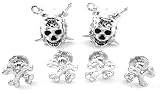 Bandana Pirate Skull Tuxedo Studs and Cufflink Set
