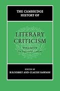 The Cambridge History of Literary Criticism, Vol. 4: The Eighteenth Century